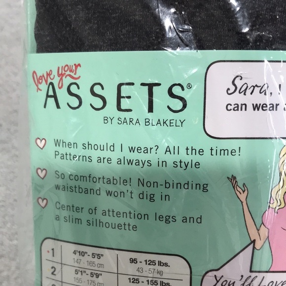 5 Pairs of Love your Assets & Spanx Shaping Tights Black Size L - Picture 12 of 12
